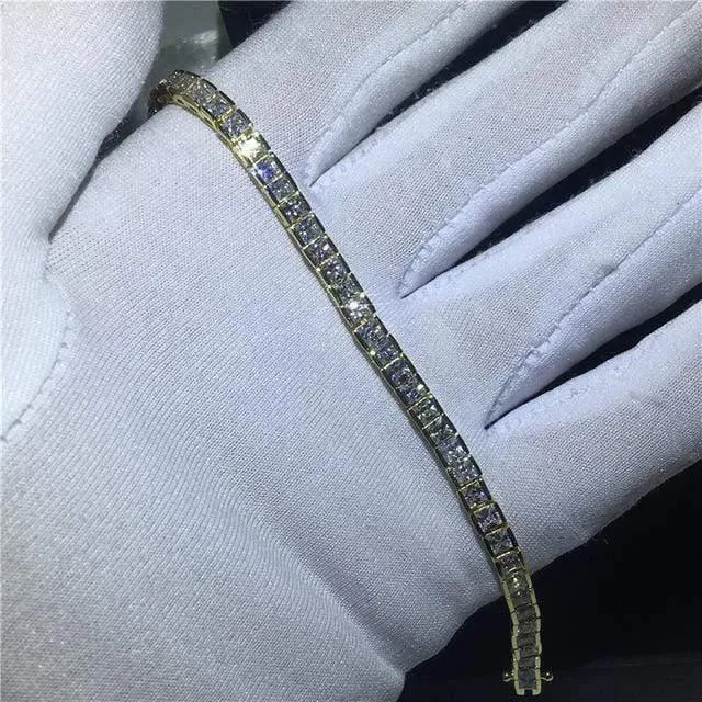 29 Styles Fashion Tennis Armband Weißgold Gefüllt Pflastern AAAAA Cz Stein Statement Party Hochzeit Armbänder für Frauen Männer Schmuck