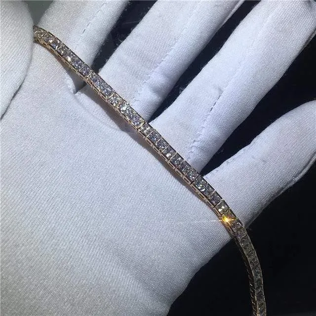 29 Styles Fashion Tennis Armband Weißgold Gefüllt Pflastern AAAAA Cz Stein Statement Party Hochzeit Armbänder für Frauen Männer Schmuck
