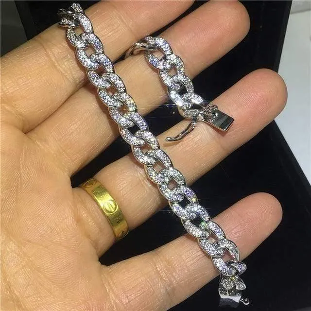 29 Styles Fashion Tennis Armband Weißgold Gefüllt Pflastern AAAAA Cz Stein Statement Party Hochzeit Armbänder für Frauen Männer Schmuck