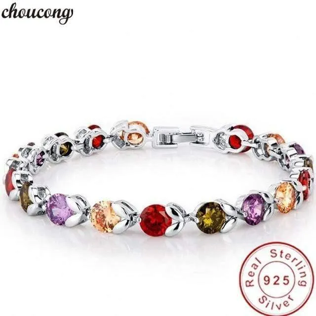 29 Styles Fashion Tennis Armband Weißgold Gefüllt Pflastern AAAAA Cz Stein Statement Party Hochzeit Armbänder für Frauen Männer Schmuck
