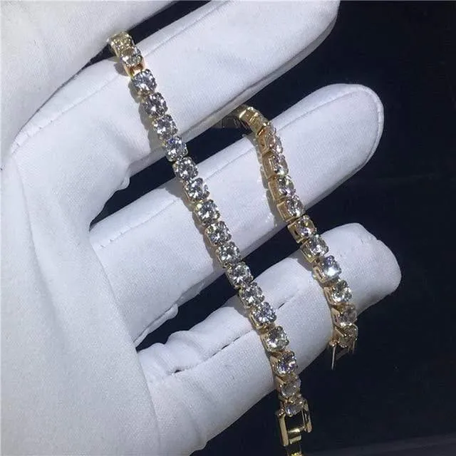 29 Styles Fashion Tennis Armband Weißgold Gefüllt Pflastern AAAAA Cz Stein Statement Party Hochzeit Armbänder für Frauen Männer Schmuck