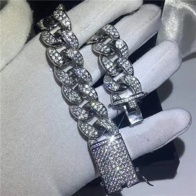 29 Styles Fashion Tennis Armband Weißgold Gefüllt Pflastern AAAAA Cz Stein Statement Party Hochzeit Armbänder für Frauen Männer Schmuck