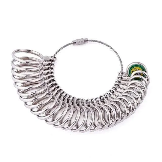 Schmuck Messwerkzeug Sets Ring Sizer Dorn Stick Finger Gauge Ring Messgrößen Ring: ca. 11 ~ 22mm Innendurchmesser