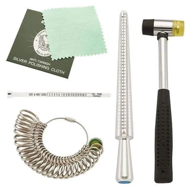 Schmuck Messwerkzeug Sets Ring Sizer Dorn Stick Finger Gauge Ring Messgrößen Ring: ca. 11 ~ 22mm Innendurchmesser