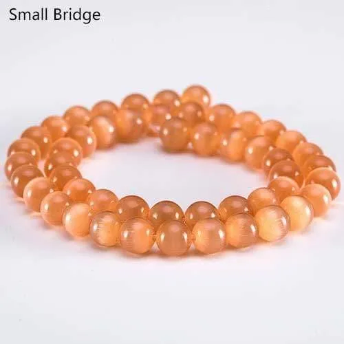 4 6 8 10 mm Mix Farbe Runde Glasstrangperlen zur Schmuckherstellung DIY Armbänder Perlen Lose Glatte natürliche Opalperlen Großhandel