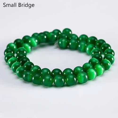 4 6 8 10 mm Mix Farbe Runde Glasstrangperlen zur Schmuckherstellung DIY Armbänder Perlen Lose Glatte natürliche Opalperlen Großhandel