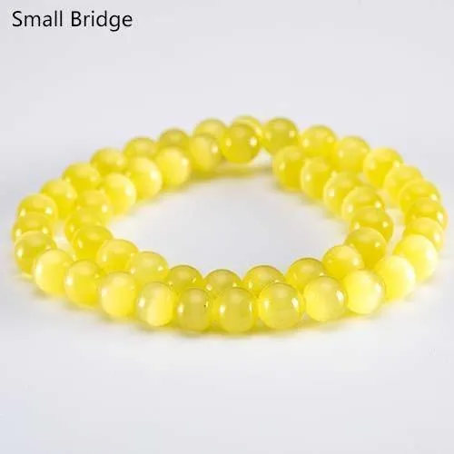 4 6 8 10 mm Mix Farbe Runde Glasstrangperlen zur Schmuckherstellung DIY Armbänder Perlen Lose Glatte natürliche Opalperlen Großhandel