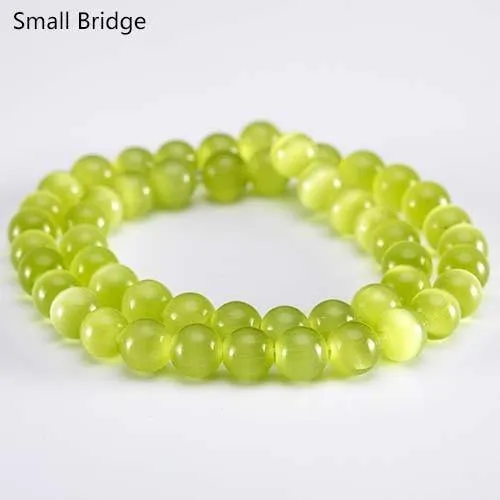 4 6 8 10 mm Mix Farbe Runde Glasstrangperlen zur Schmuckherstellung DIY Armbänder Perlen Lose Glatte natürliche Opalperlen Großhandel