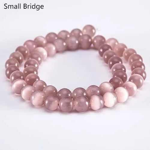 4 6 8 10 mm Mix Farbe Runde Glasstrangperlen zur Schmuckherstellung DIY Armbänder Perlen Lose Glatte natürliche Opalperlen Großhandel