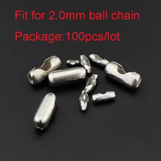 10 Yard / Roll Dia 1.5mm 2mm 2.4mm Perlen Kugel Edelstahl Kette Bulk Schmuck Ketten für DIY Halsketten Schmuckherstellung Zubehör