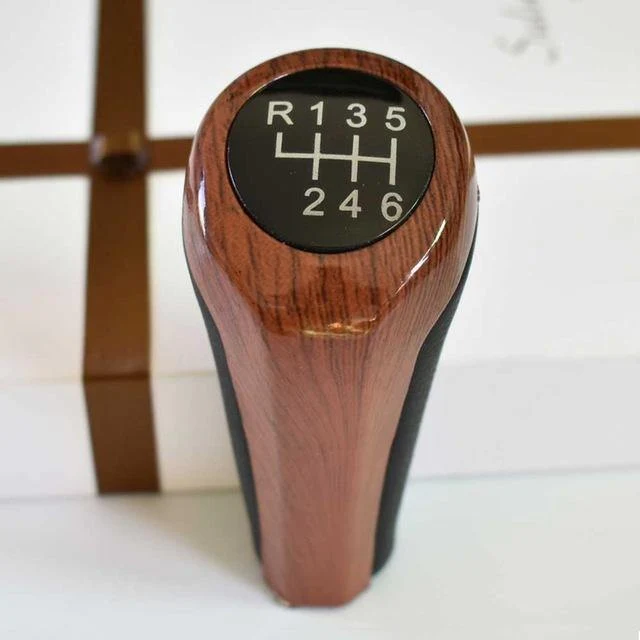 Holz 5 6 Speed ​​Manuelles Auto Schaltknauf Hebel Für BMW 1 3 5 6 Serie E30 E32 E34 E36 E38 E39 E46 E53 E60 E63 E83 E84 E87 E90