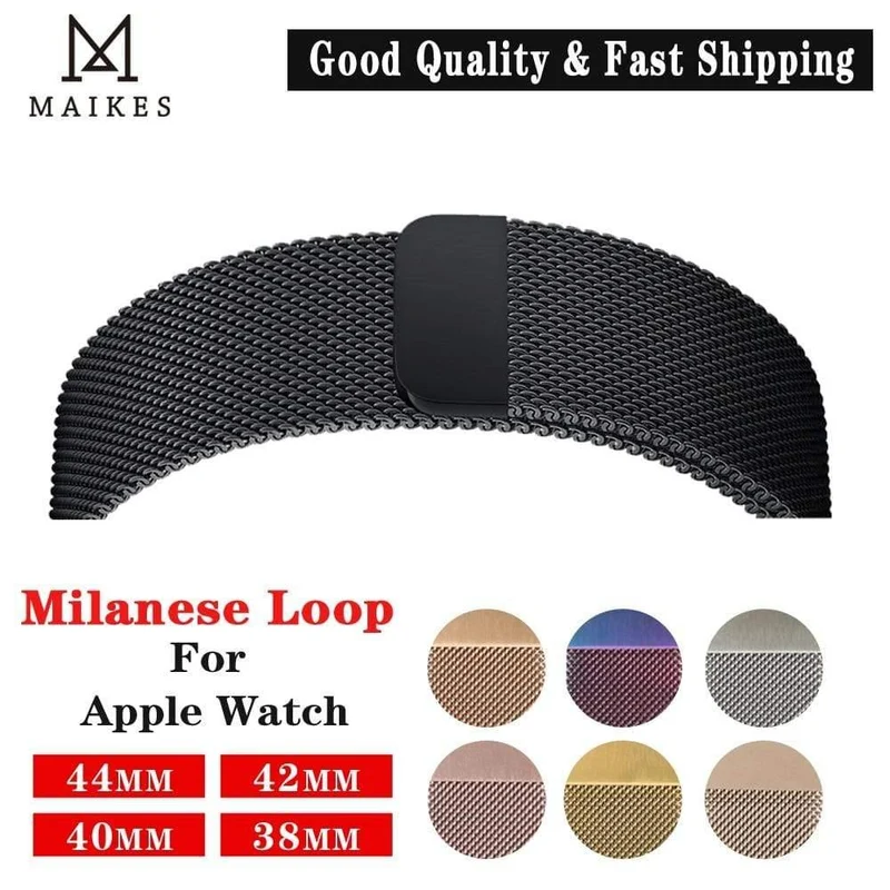 Uhrenarmband für Apple Uhrenarmband 44mm 40mm 42mm 38mm Serie 4 / 3 / 2 / 1 iWatch Edelstahl Gewebtes Uhrenarmband