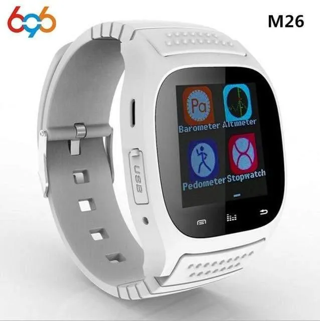 Smartwatch M26 Bluetooth Smart Watch Täglich wasserdichte LED-Anzeige für Android-Telefon