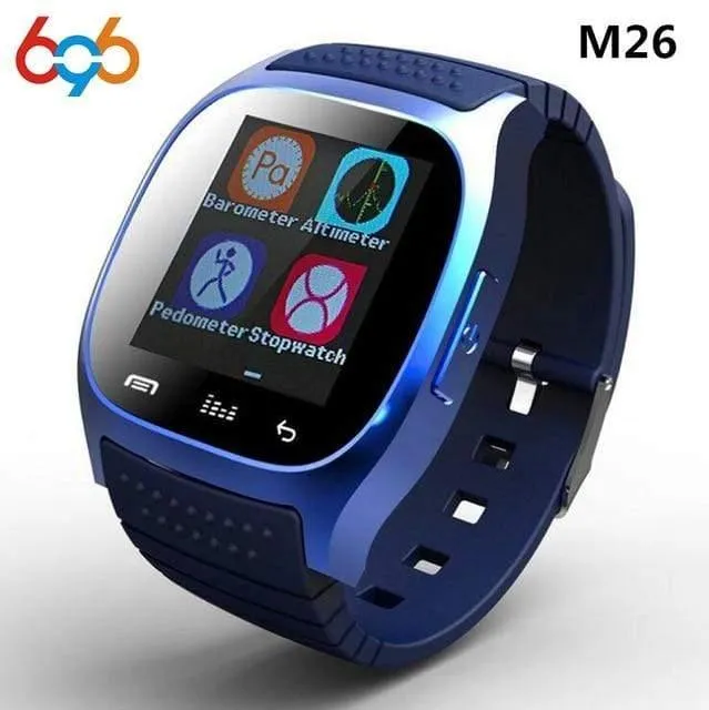 Smartwatch M26 Bluetooth Smart Watch Täglich wasserdichte LED-Anzeige für Android-Telefon