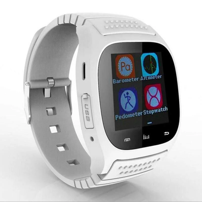 Smartwatch M26 Bluetooth Smart Watch Täglich wasserdichte LED-Anzeige für Android-Telefon