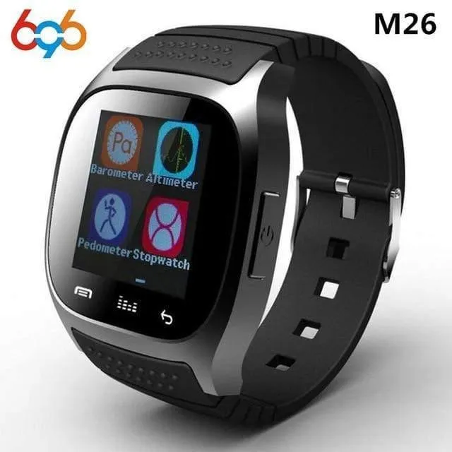 Smartwatch M26 Bluetooth Smart Watch Täglich wasserdichte LED-Anzeige für Android-Telefon