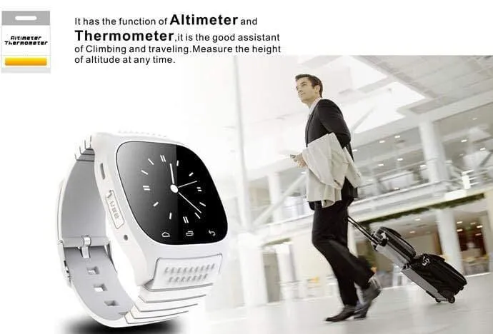 Smartwatch M26 Bluetooth Smart Watch Täglich wasserdichte LED-Anzeige für Android-Telefon