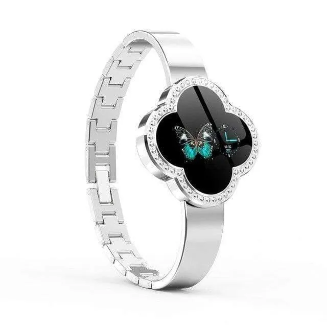 Smartwatch Frau 2019 IP67 Wasserdicht Herzfrequenzüberwachung Gold Für Android IOS Dame Mädchen Damen Armband Smartwatch