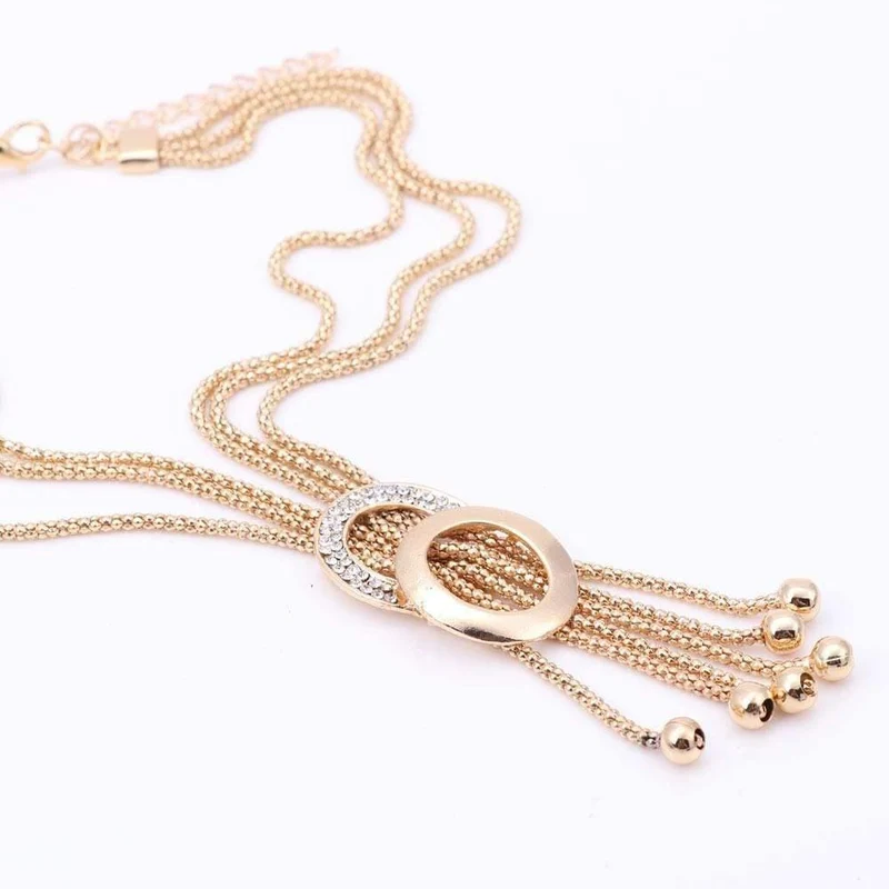 Schmuck-Sets für Hochzeit Party Kleid Zubehör Set Ohrringe Anhänger Halskette Ringe