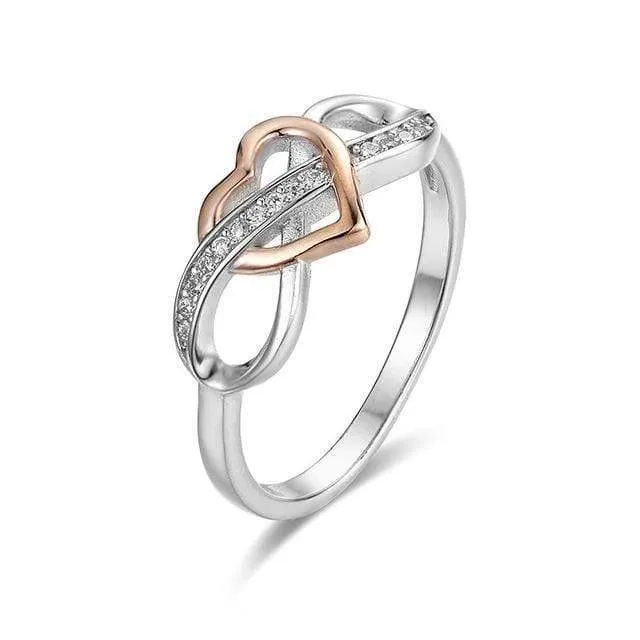 925 Sterling Silber Herz Fingerringe für Frauen Sterling Silber Pave Sona Diamant Schmuck Anel Geschenk Mädchen Gr. 5-10