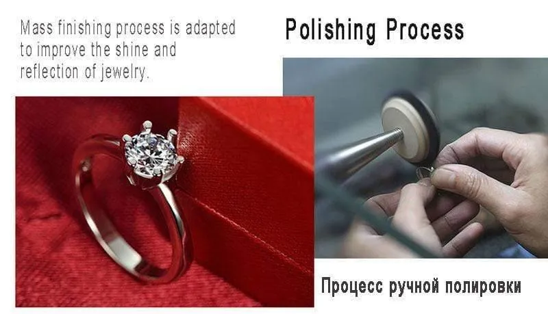 Simulierter Diamantring Sterling Silber 925 Schmuck mit platiniertem Diamant 1carat Ringe für Frauen Geschenk RW070