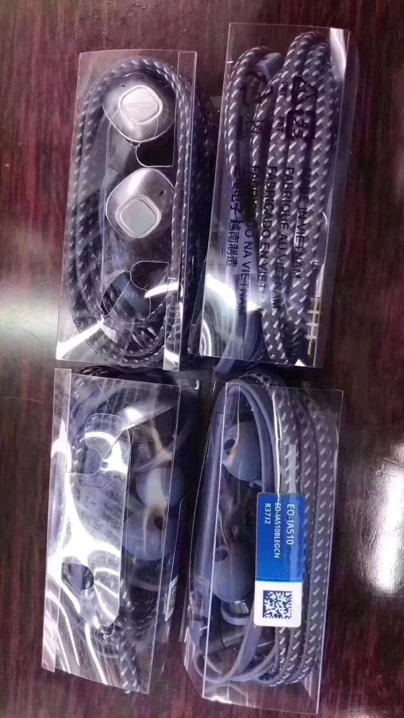 10 teile/los Neueste Kopfhörer EO-IA510 Headsets mit Mikrofon 3.5mm In-Ear Wired Original Kopfhörer für Samsung Galaxy S8 s9 S9 Plus (blau)