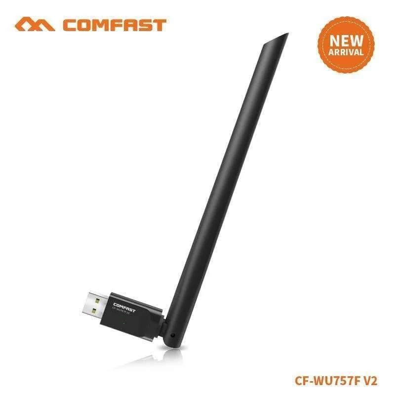 Treiber USB Wireless PC-Netzwerkkarte 150Mbps Mini-WLAN-Adapter mit 6dBi-Antenne WPS-Verschlüsselung mit einem Schlüssel
