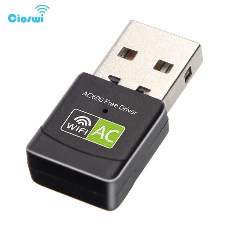 600Mbps Wifi Adapter Mini Tragbarer Wi-Fi USB Internet Wi-Fi Adapter Freier Treiber Netzwerkkarte Stärkt das Wifi Signal