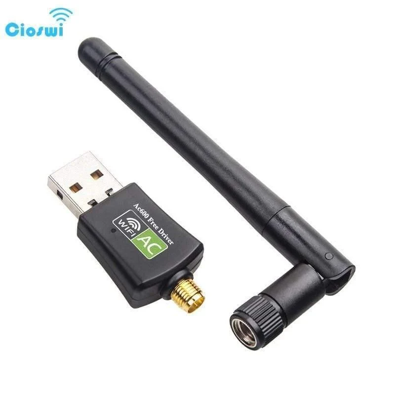 600Mbps Wireless Wifi Antenne USB Wifi Adapter Kostenloser Treiber Netzwerkkarte Internet Netzwerk Für Windows MAC OS Linux