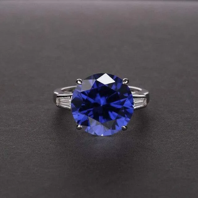 925 Sterling Silber Citrin Edelstein Geburtsstein Hochzeit Verlobung Diamanten Ring Feiner Schmuck Großhandel
