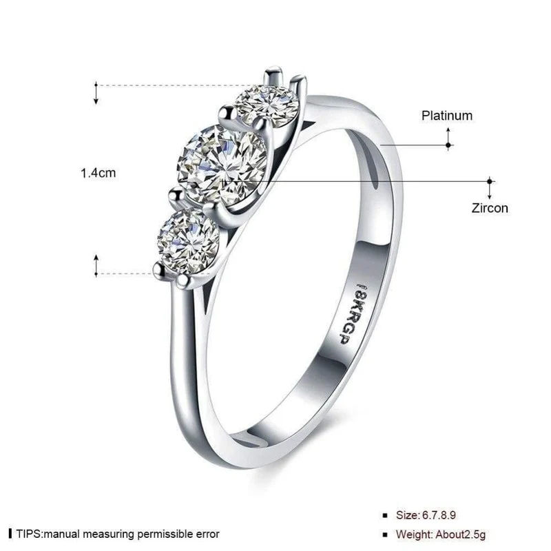 Hochzeit Verlobungsringe für Frauen Vintage 925 Sterling Silber Kristall Valentinstag Angebote Silber