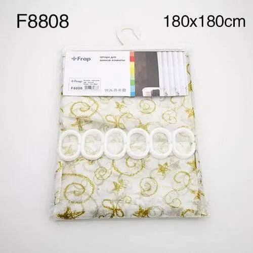 180*180 cm 180*200 cm PE Wasserdicht Duschvorhang Europäischen floral Badezimmer Vorhang Bad Vorhang Mit haken F8851