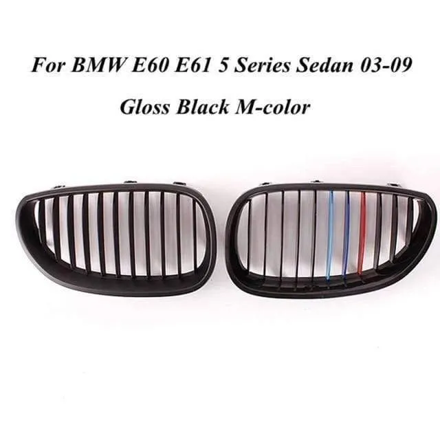Auto Front Sport Grill Nieren Grill Für BMW 5 Series M5 E60/E61 2003 2004 2005 2006 2007 2008 2009 2010 glanz Schwarz