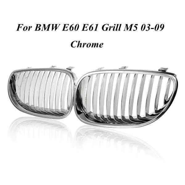 Auto Front Sport Grill Nieren Grill Für BMW 5 Series M5 E60/E61 2003 2004 2005 2006 2007 2008 2009 2010 glanz Schwarz