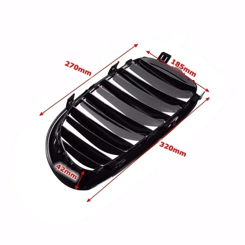 Auto Front Sport Grill Nieren Grill Für BMW 5 Series M5 E60/E61 2003 2004 2005 2006 2007 2008 2009 2010 glanz Schwarz