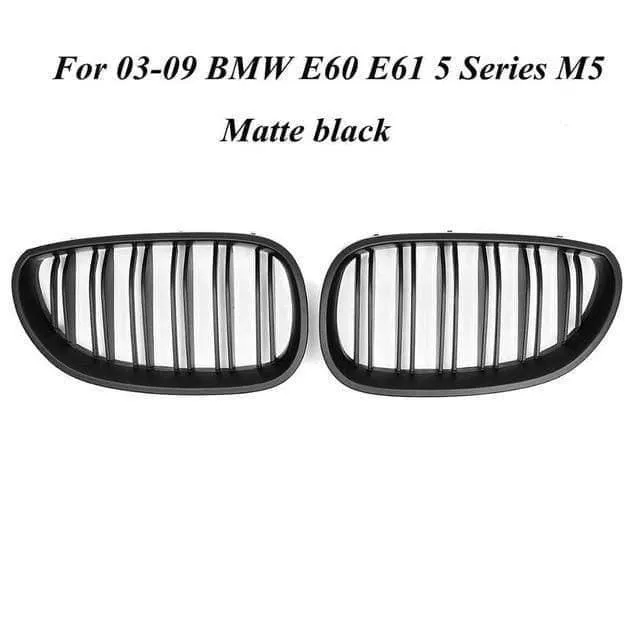 Auto Front Sport Grill Nieren Grill Für BMW 5 Series M5 E60/E61 2003 2004 2005 2006 2007 2008 2009 2010 glanz Schwarz