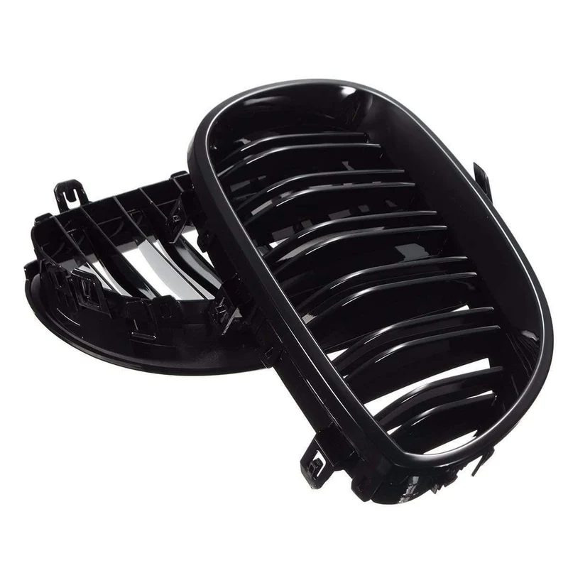 Auto Front Sport Grill Nieren Grill Für BMW 5 Series M5 E60/E61 2003 2004 2005 2006 2007 2008 2009 2010 glanz Schwarz