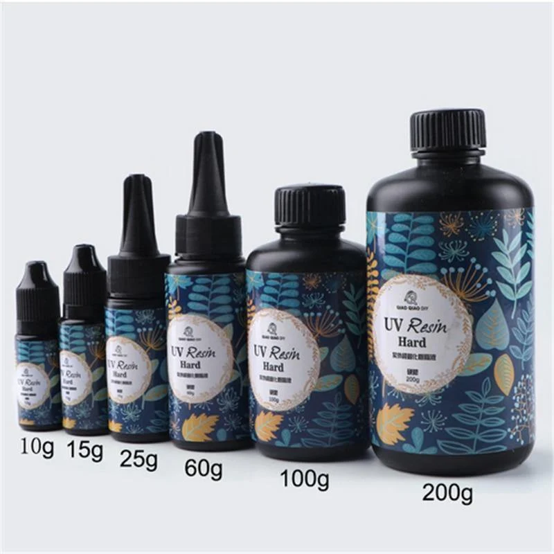25/60/100/200 g UV-Harzkleber, klares Gel, harter Typ, solarbetrieben, ultraviolett, verfestigend, aushärtend, aktiviertes Kunstharz, Basteln für DIY-Schmuckformen