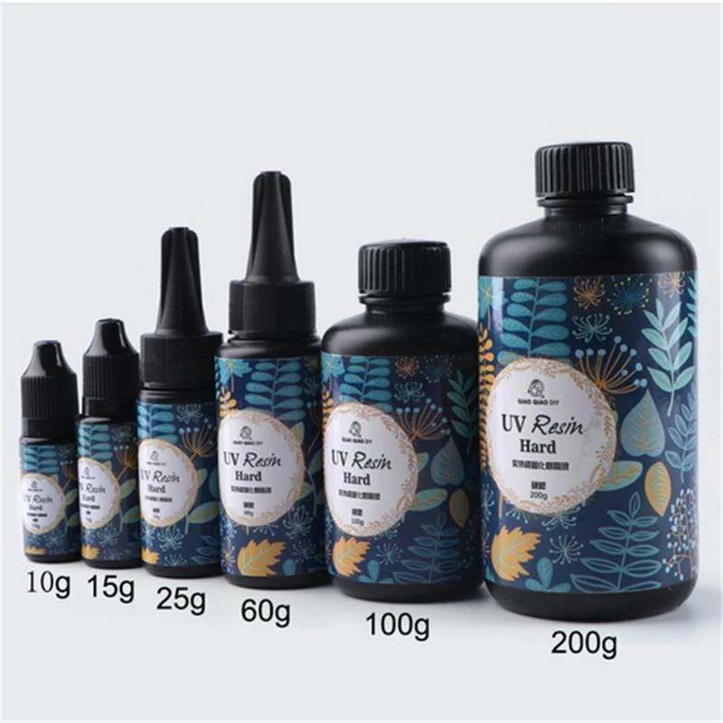 25/60/100/200 g UV-Harzkleber, klares Gel, harter Typ, solarbetrieben, ultraviolett, verfestigend, aushärtend, aktiviertes Kunstharz, Basteln für DIY-Schmuckformen