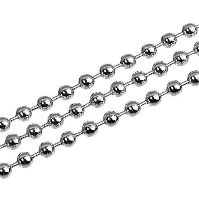 10 Yards / Roll Edelstahl Gold Silber Ton 1.5 2.0 2.4 3.0mm Runde Kugel Perlen Bulk Chain Fit DIY Armband Schmuckherstellung