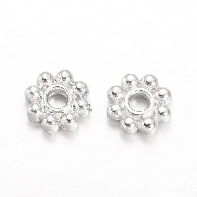 300 teil/beutel Gänseblümchen Blume Spacer Perlen Legierung Metall Perlen Erkenntnisse Für DIY Schmuck Armbänder Halsketten, Der Mischfarbe Großhandel
