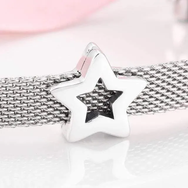 925 Sterling Silber Schöne Clips Perlen Fit Original Reflections Charm Armband Frauen Schmuckherstellung
