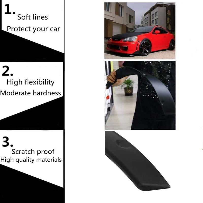 2 Zoll Universal Auto Schmutzfänger Kotflügel Spritzschutz Kotflügel Extra Wide Body Radkästen Schmutzfänger Zubehör