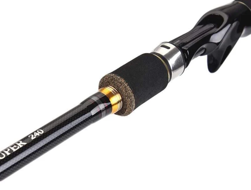 Spinning Casting Angelrute 100% Carbon Faser 2.1 m-3.0 m 4 Abschnitt M Locken Stangen Schnelle Action Pesca reise Angelrute Tackle
