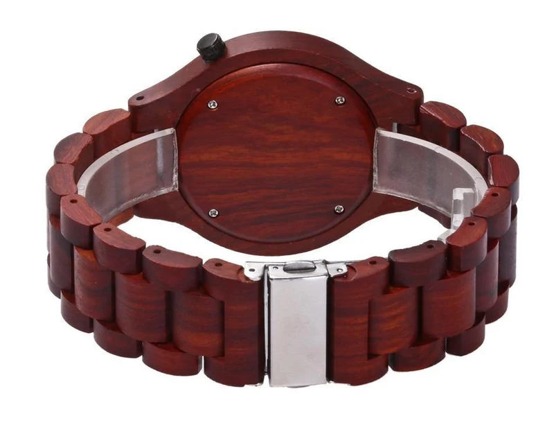 Holzuhr Mode Quarz Damen Holzuhr Casual Liebhaber Holzuhr Frauen Männer Top-Marke Luxusuhr ALK Vision