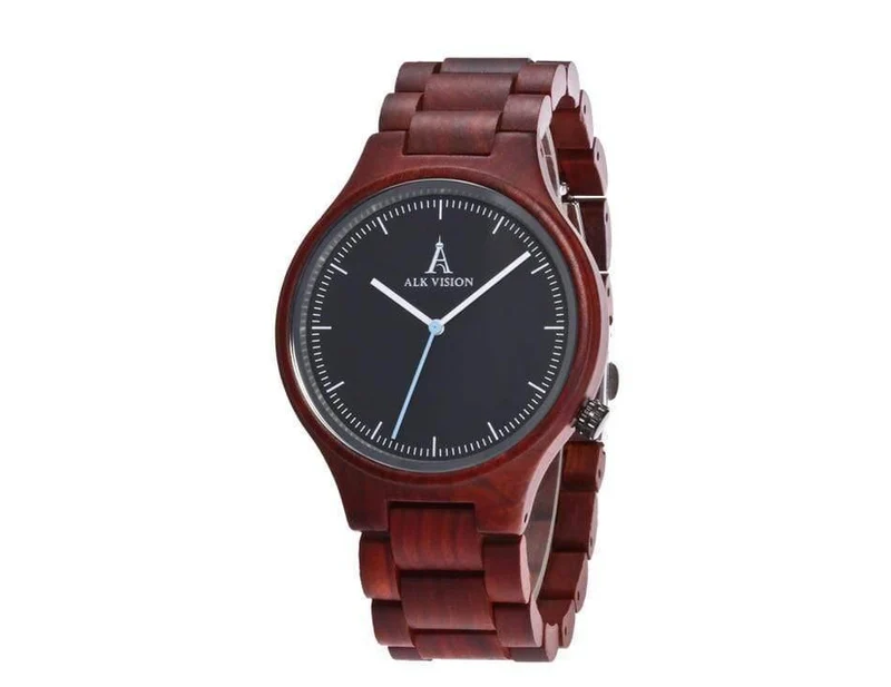 Holzuhr Mode Quarz Damen Holzuhr Casual Liebhaber Holzuhr Frauen Männer Top-Marke Luxusuhr ALK Vision