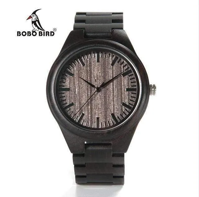 Frauen uhren männer relogio masculino liebhaber ebenholz quarz damen armbanduhr montre femme erkek kol saati in geschenkbox