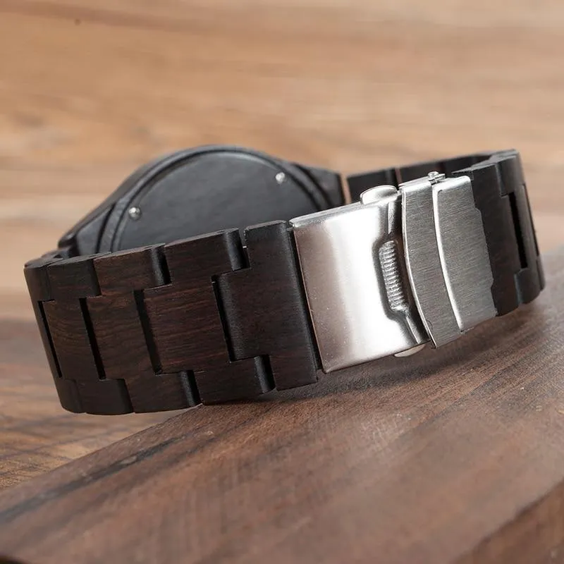 Frauen uhren männer relogio masculino liebhaber ebenholz quarz damen armbanduhr montre femme erkek kol saati in geschenkbox