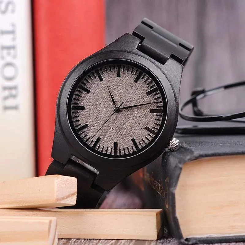 Frauen uhren männer relogio masculino liebhaber ebenholz quarz damen armbanduhr montre femme erkek kol saati in geschenkbox