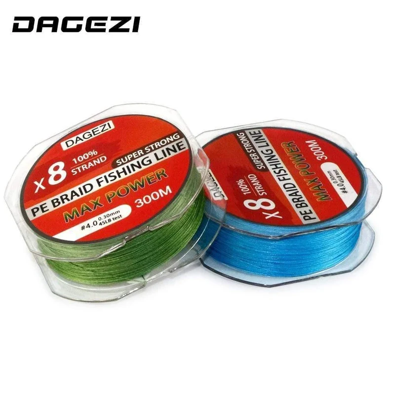 8 strang 300 m/330YDS Mit Geschenk Super Starke 10-80LB marke angelschnur 100% PE Geflochtene Angelschnur glatte linie